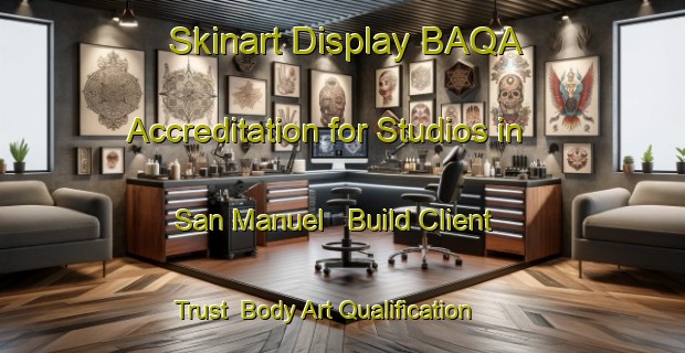 Skinart Display BAQA Accreditation for Studios in San Manuel - Build Client Trust | Body Art Qualification Authority | BAQA-Argentina