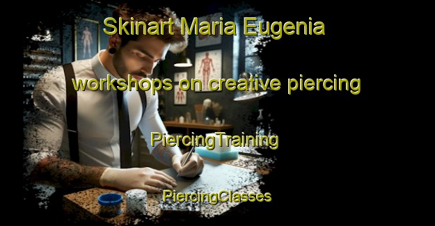 Skinart Maria Eugenia workshops on creative piercing | #PiercingTraining #PiercingClasses #SkinartTraining-Argentina