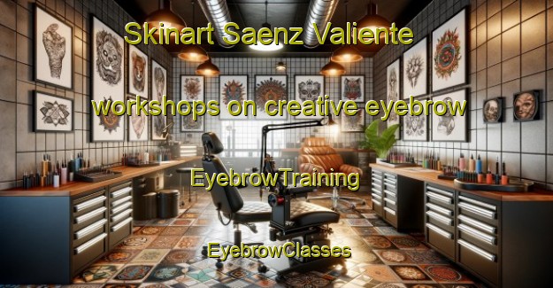 Skinart Saenz Valiente workshops on creative eyebrow | EyebrowTraining | EyebrowClasses | SkinartTraining-Argentina